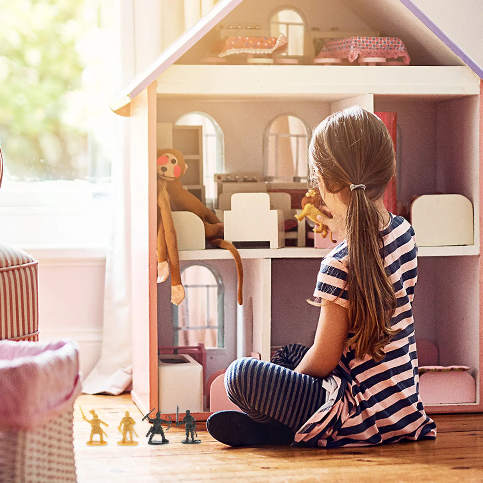 

400Pcs Medieval Knight Soldiers Detailed Miniature Figures for Kids Children Party Cake Decoration Display