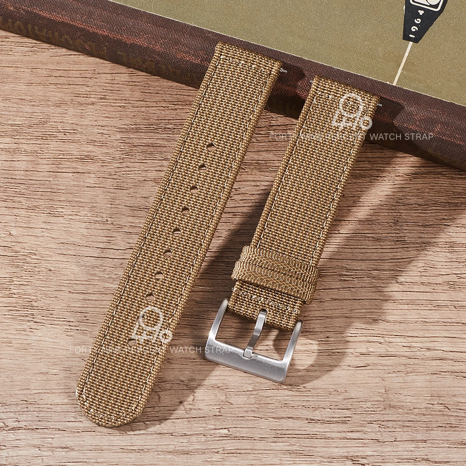Schnellverschluss 18/19/20 mm Stoff-Uhrenarmband Herrenarmbänder 21/22/24 mm Zweiteiliges geripptes Nylon-Uhrenarmband für Seiko Omega-Uhren