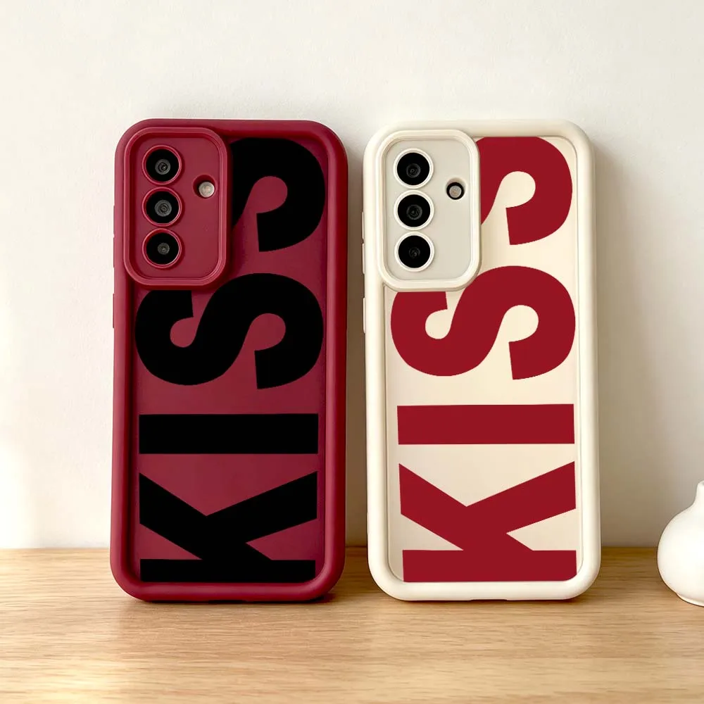 Cartoon Black SSK Logo Gift For Samsung Galaxy A73 A72 A71 A56 A55 A35 A25 A54 A53 A52 A51 A32 Eye Ladder Phone Case