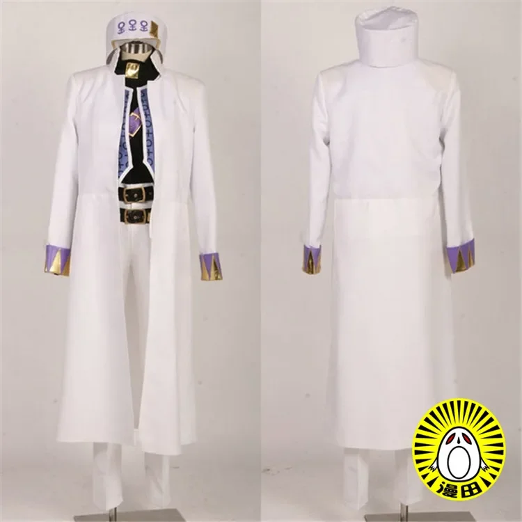 Anime JO Bizarre Adventure Diamond is Unbreakable Kujo Jotaro Cosplay Costume with Hat women men Halloween Wig Shoes