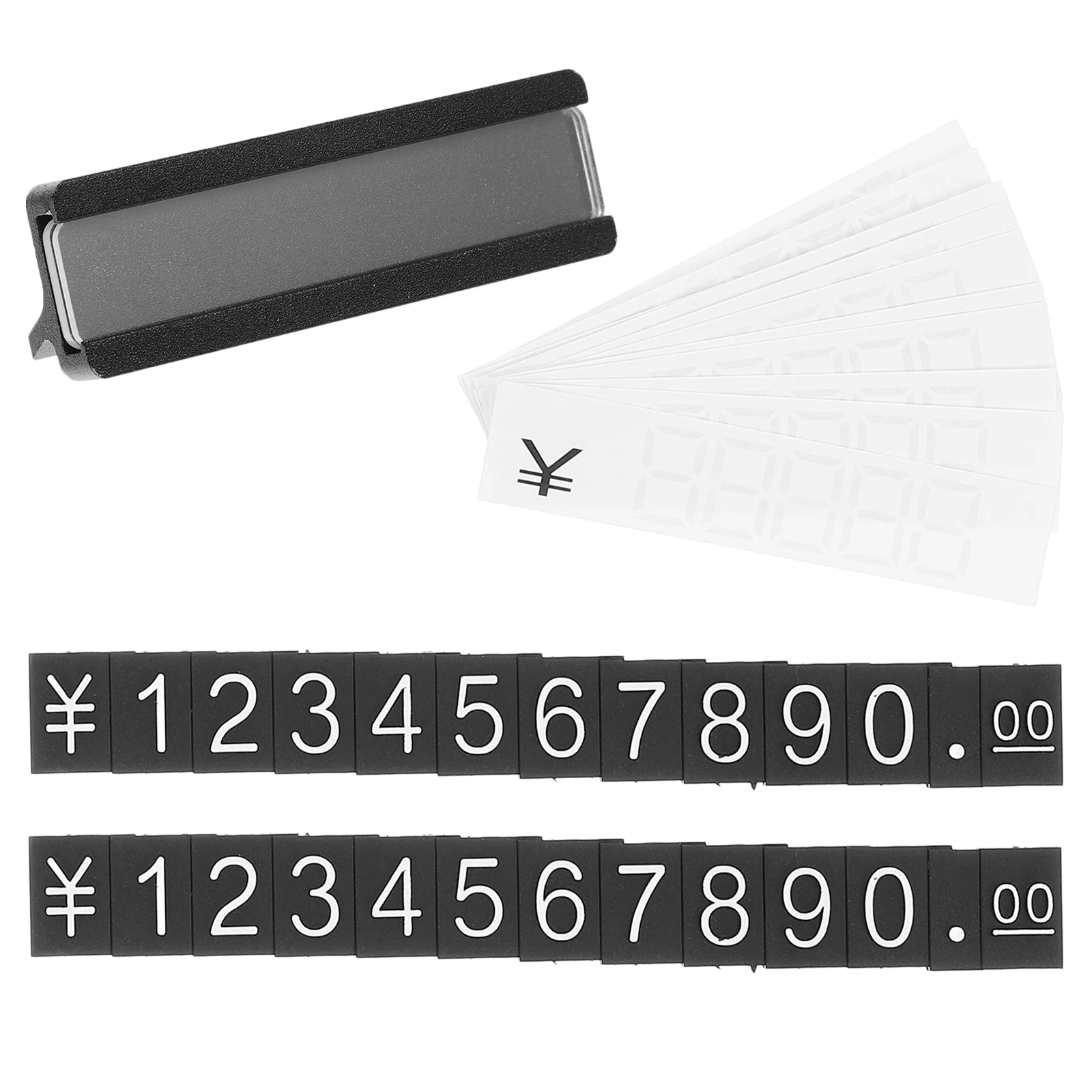 

1 Set Display Cube Iron Tags Adjustable Retail Jewelry Tag Display Blocks Price Counter Stand Tag Blocks Iron Price Tags For