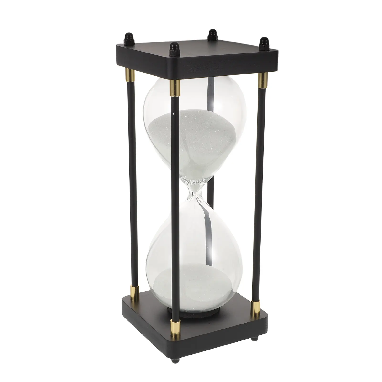 

Стеклянные песочные часы-таймер на 60 минут, высокопрозрачные, для кабинета, кухни, декоративные, современные, минималистичные, настольные