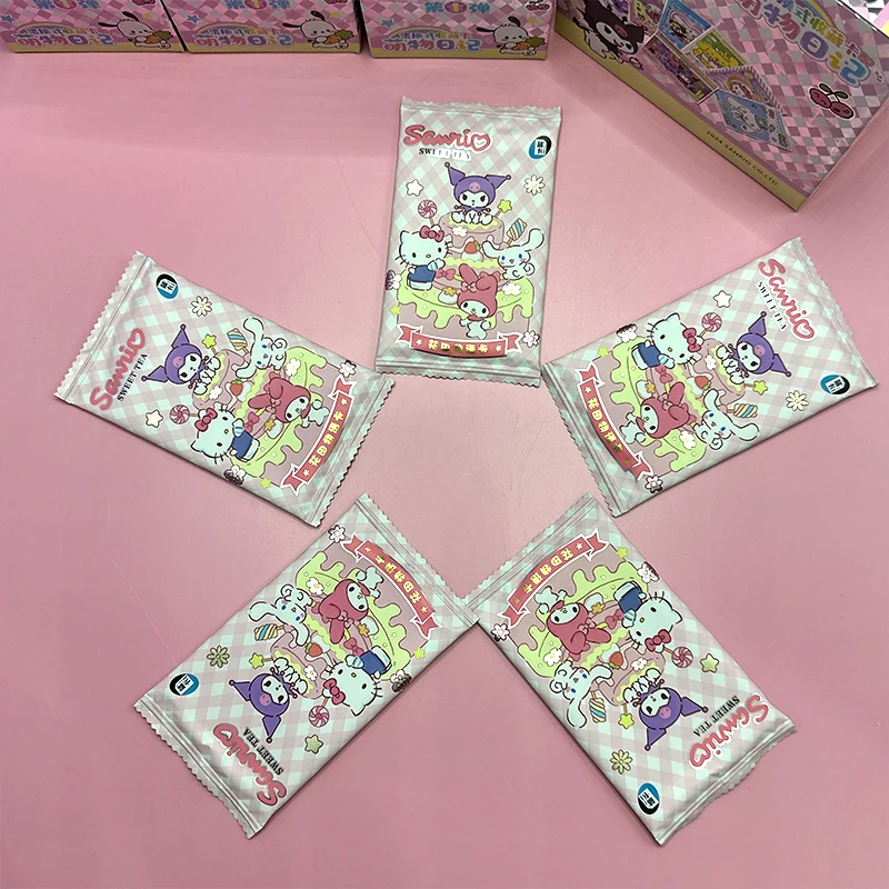 New 2024 Sanrio Cards Collection Card Hello Kitty Melody For Kid Cute Anime Figures Cinnamoroll Interchangeable Christmas Gift