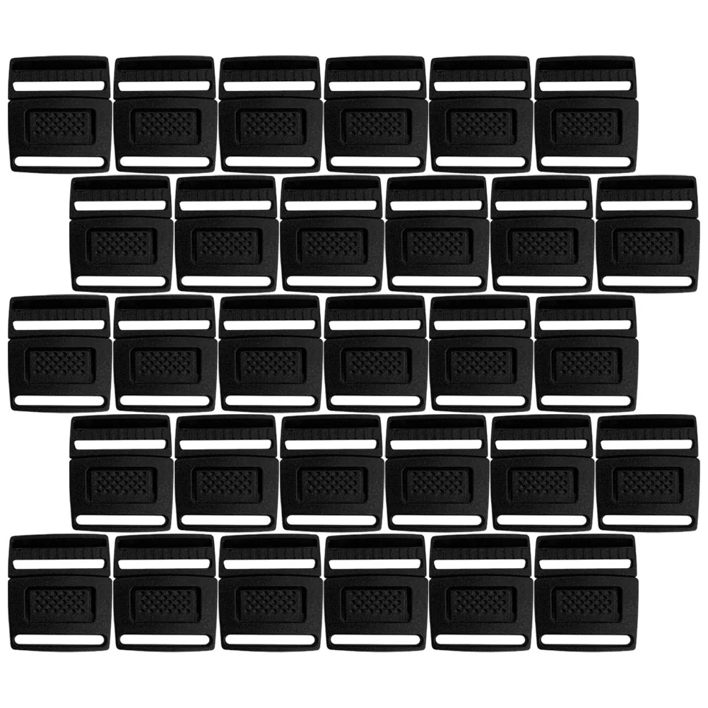 100 Pcs Plastic Cap Buckle 20mm Adjustment 100pcs Clips For Straps Replacement Hat Bags Collar Connector Buckles