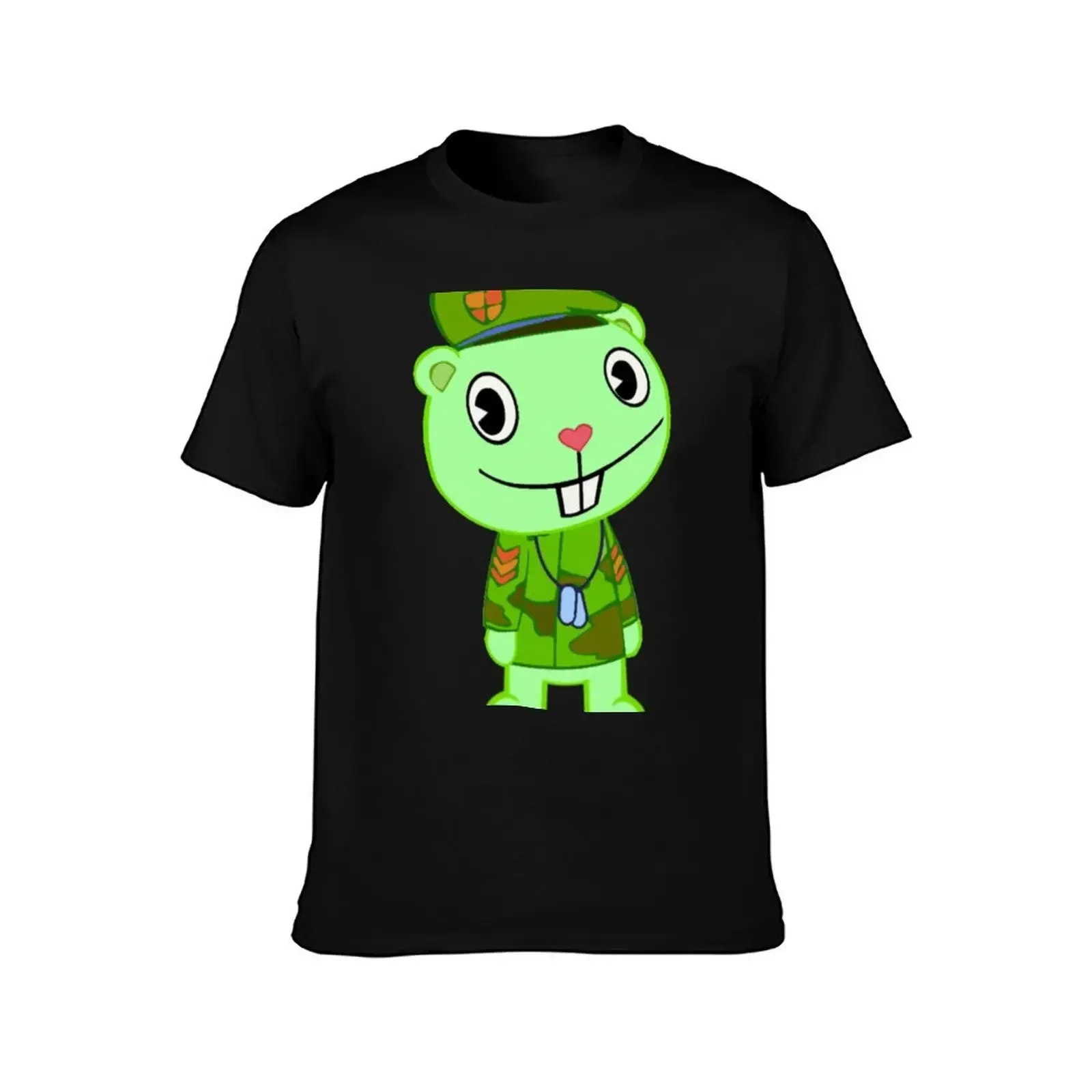 Flippy Happy Tree Friends T-Shirt Art Pattern Printed Casual Top