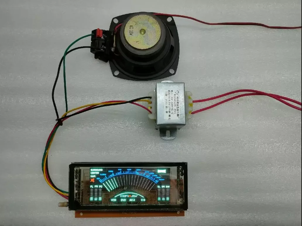 Audio Frequency Multimedia VFD Fluorescente Display para alto-falantes e amplificadores, Música Áudio