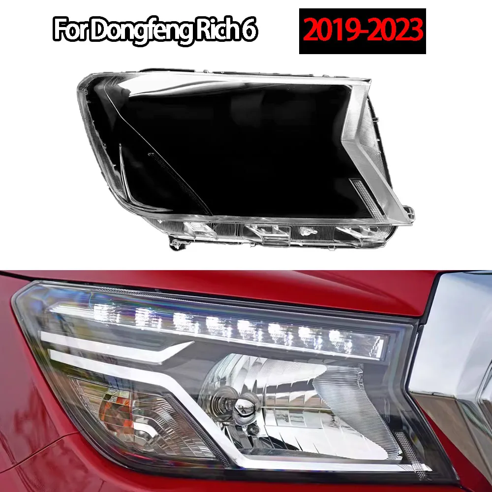 For Dongfeng Rich 6 2019-2023 Tail Lamp Cover Car Taillight Housing Taillamp Shell Replace Original Lampshade Lampcover