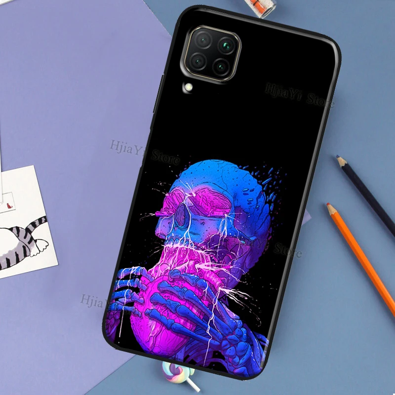 Skull Trippy Octopus Case For Huawei P60 P40 P20 P30 Pro Nova 5T 9 P Smart Honor X8 X9a 50 70 Magic 5 Lite Cover