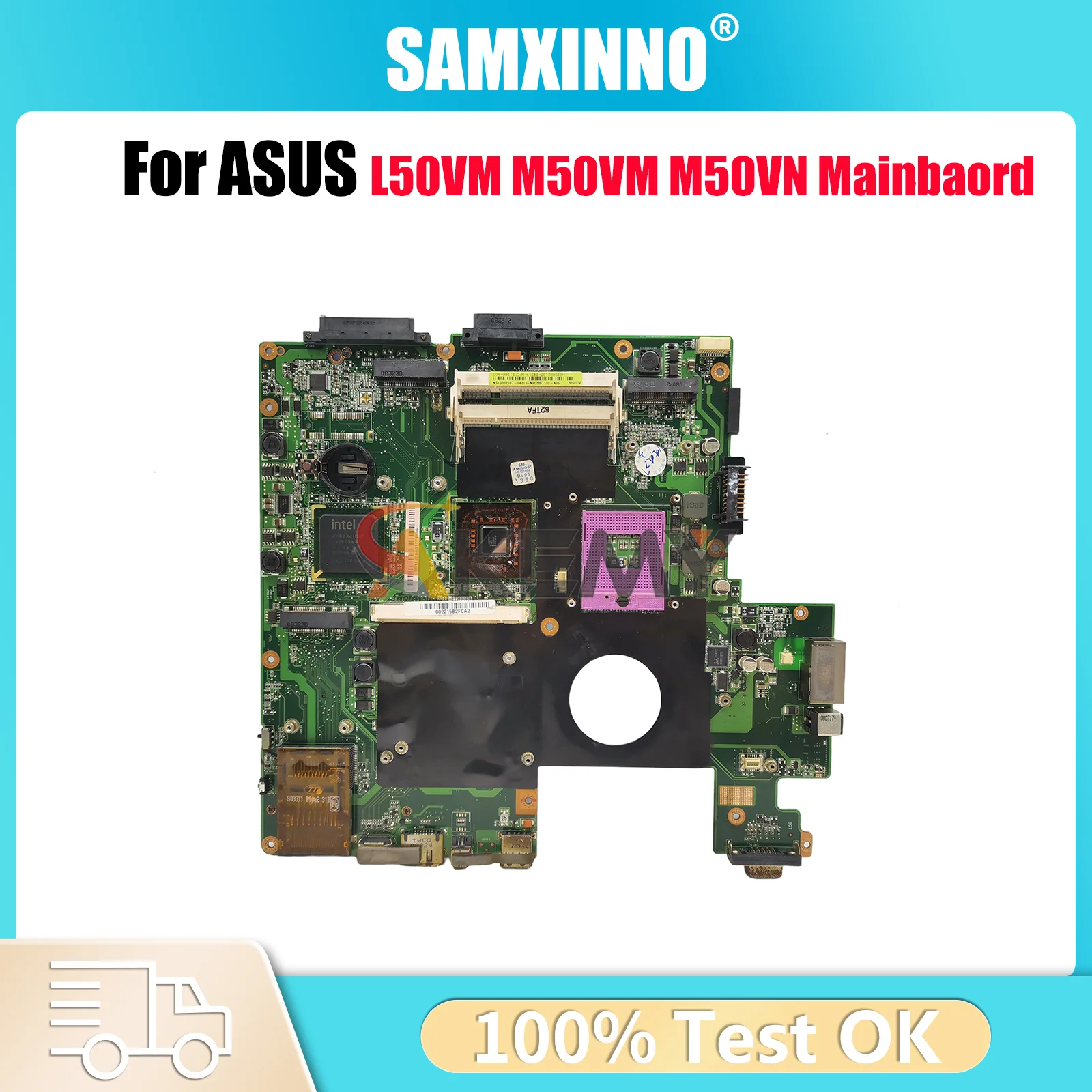 

M50VM Laptop Motherboard For ASUS M50VM M50VN M50V Notebook Mainboard This item is in stock 100% tests OK fast shipping