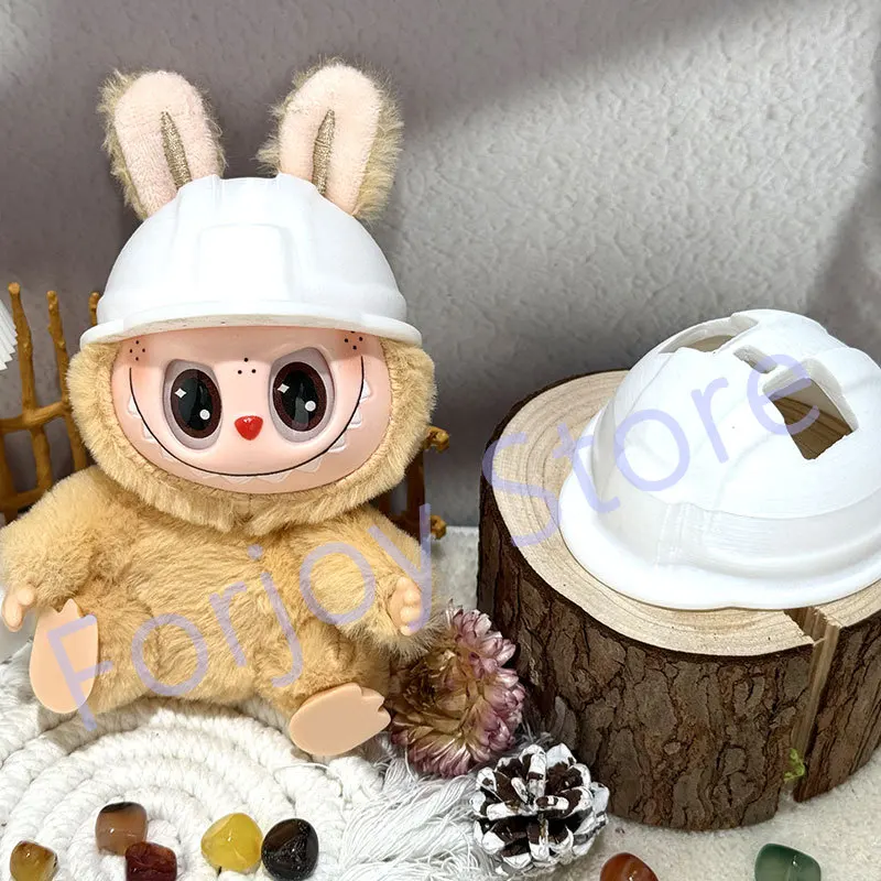 Cappelli Per V1 V2 V3 17 centimetri Labubu Bambola Cappello Protettivo Berretto di Sicurezza Cappello Da Costruzione Colorato Carino Realistico Accessori Per Bambole Giocattolo Regali