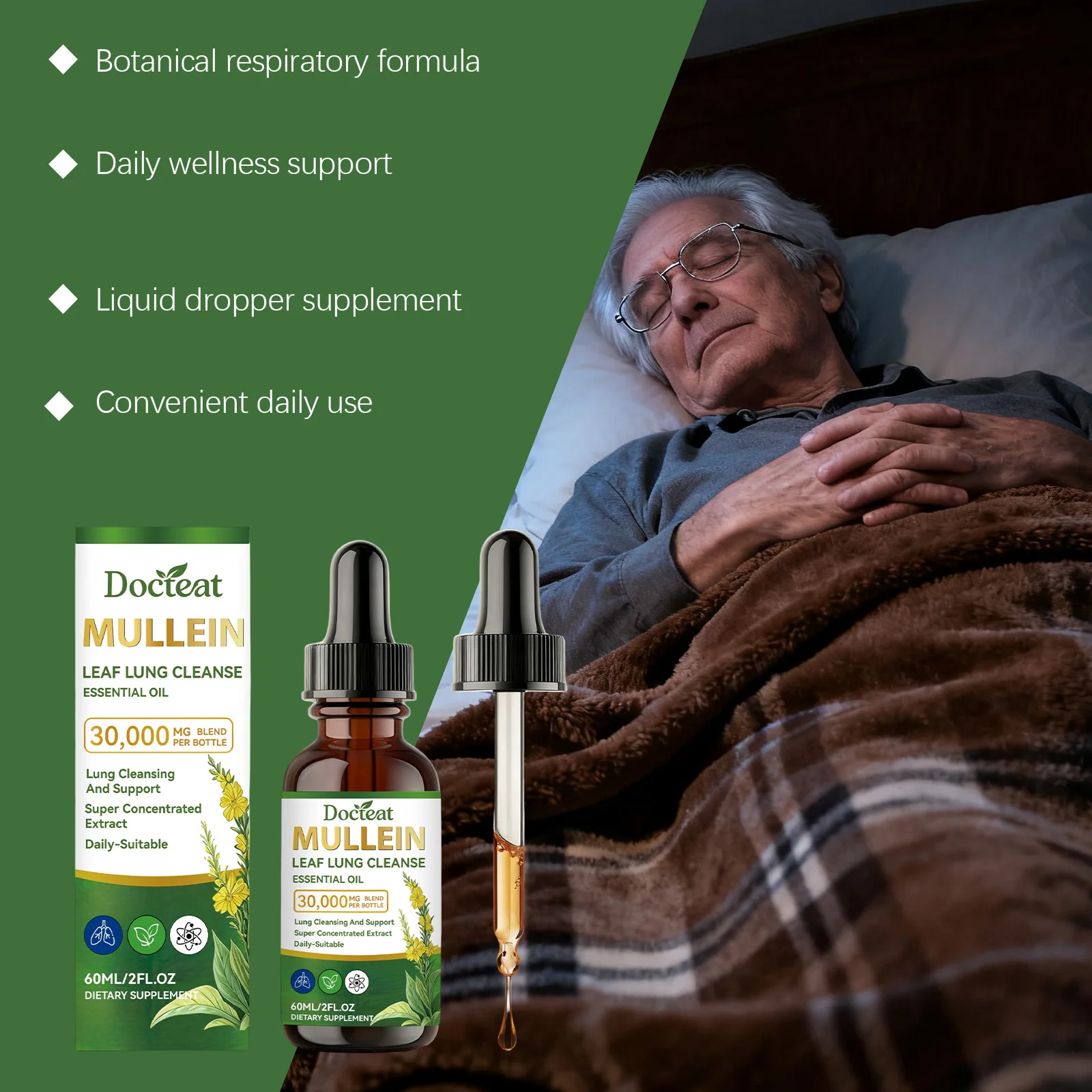 Gotas Líquidas de Folha de Ver - Herbal Wellness Tincture avaliação e preço