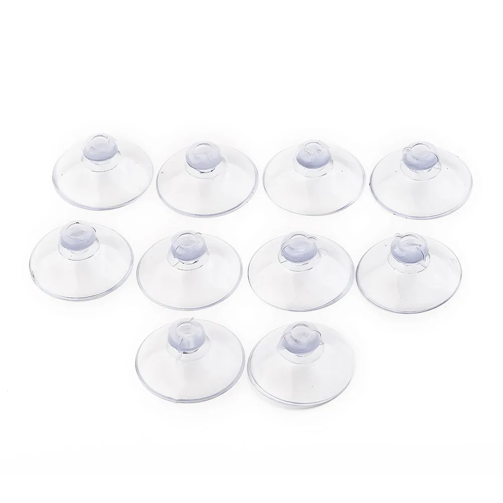 PVC Hooks Suction Cup PVC 20mm/25mm/40mm Hooks Suction Cups Wall Wide Range Hanger 10pcs Any Type Bathroom Clear Plastic