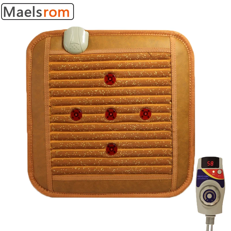 5 Photon Far Infrared Heating Pads Negative Ions Magnetic Therapy Full Tourmaline Beads Back  Relieve Muscle Fatigue Pain