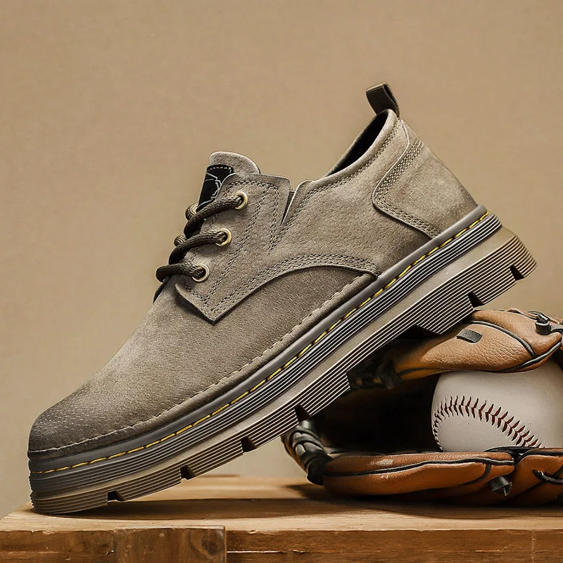 

Мужские рабочие ботинки, весенние новинки, короткие ботинки в европейском и американском стиле, повседневная обувь для мужчин.