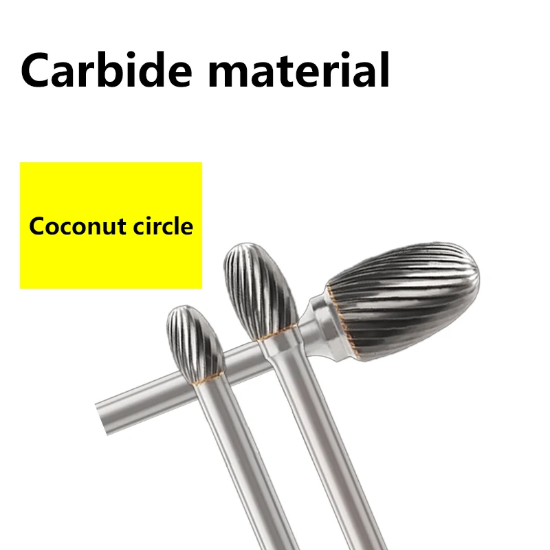 E-shaped oval shape file Hand tools metal engraving milling cutter 6-16mm straight shank rotary burr shape cemented carbide rot