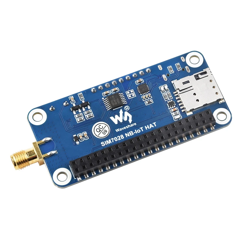 SIM7028 Wireless Communication Module NB-Iot Hat For Raspberry Pi, Supports Global Band Communication With Antenna