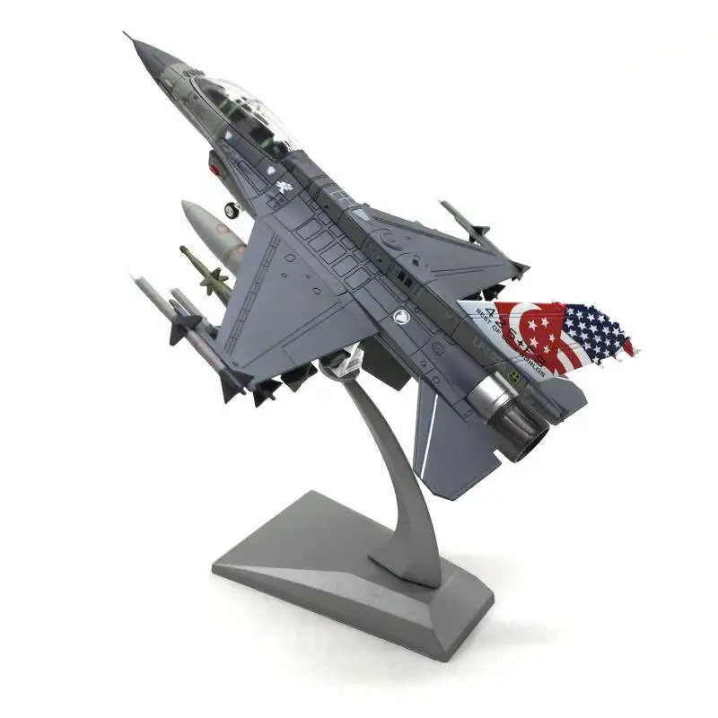 1/72 F16 fighter Singapore Air Force D-type fighter (Fuselage Alloy) Static Model Ornaments
