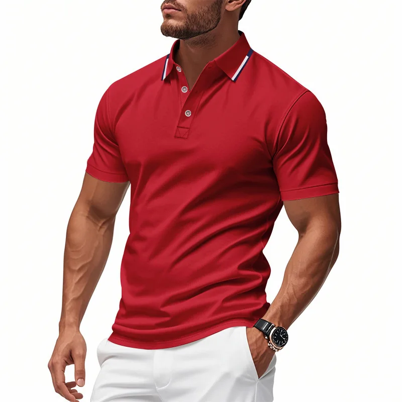 Asiatico ort Sve Button Golf irt Loose Fit Abbigliamento sportivo estivo Maglione lavorato a maglia in puro colore Design casual Ne