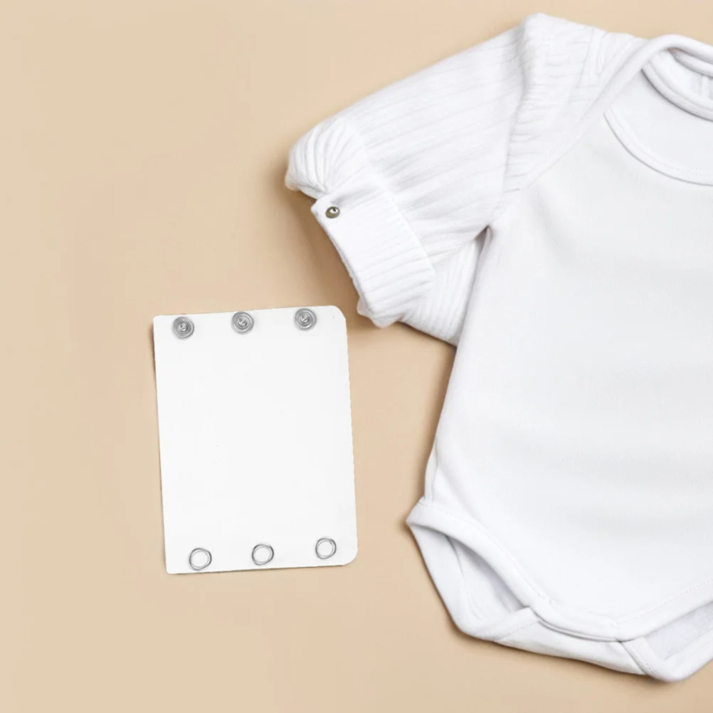 

7Pcs Soft Cotton Bodysuit Extender Double Layer Length Adjuster for Infant Toddler Jumpsuits Rompers Breathable Easy to