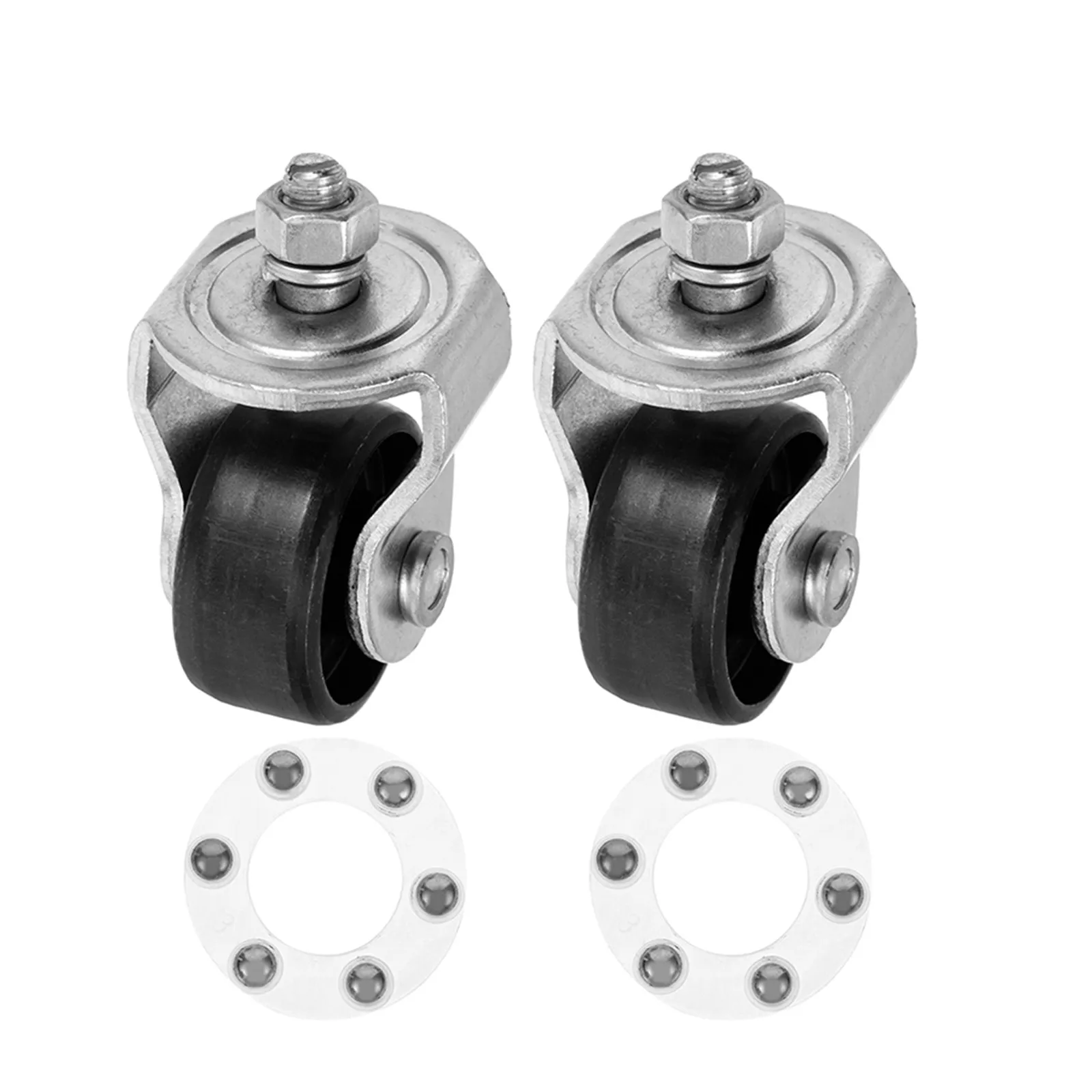 2Pcs Hydraulic Floor Jack Casters Heavy Duty Replacement Wheels for 2 Ton Garage Jack Repair Parts Caster Wheels