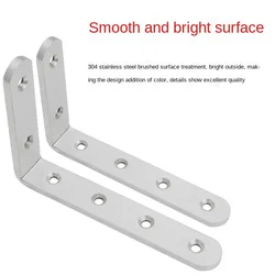 Angle Brackets Heavy Duty Cast Iron Wall Mounted L Shaped Angle Shelf Metal Bracket Supports Screw Fixing Home Hareware