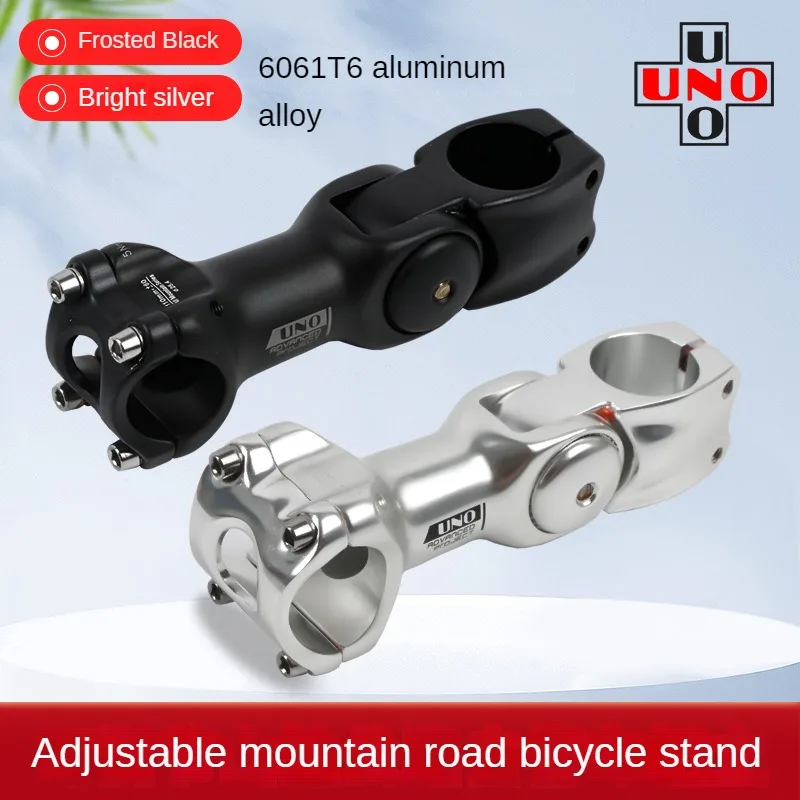 UNO Aluminium Adjustable Bike Stem Riser 25.4/31.8mm Handlebar 90mm 110mm 120MM 130MM  for MTB Road City  Bicycle part