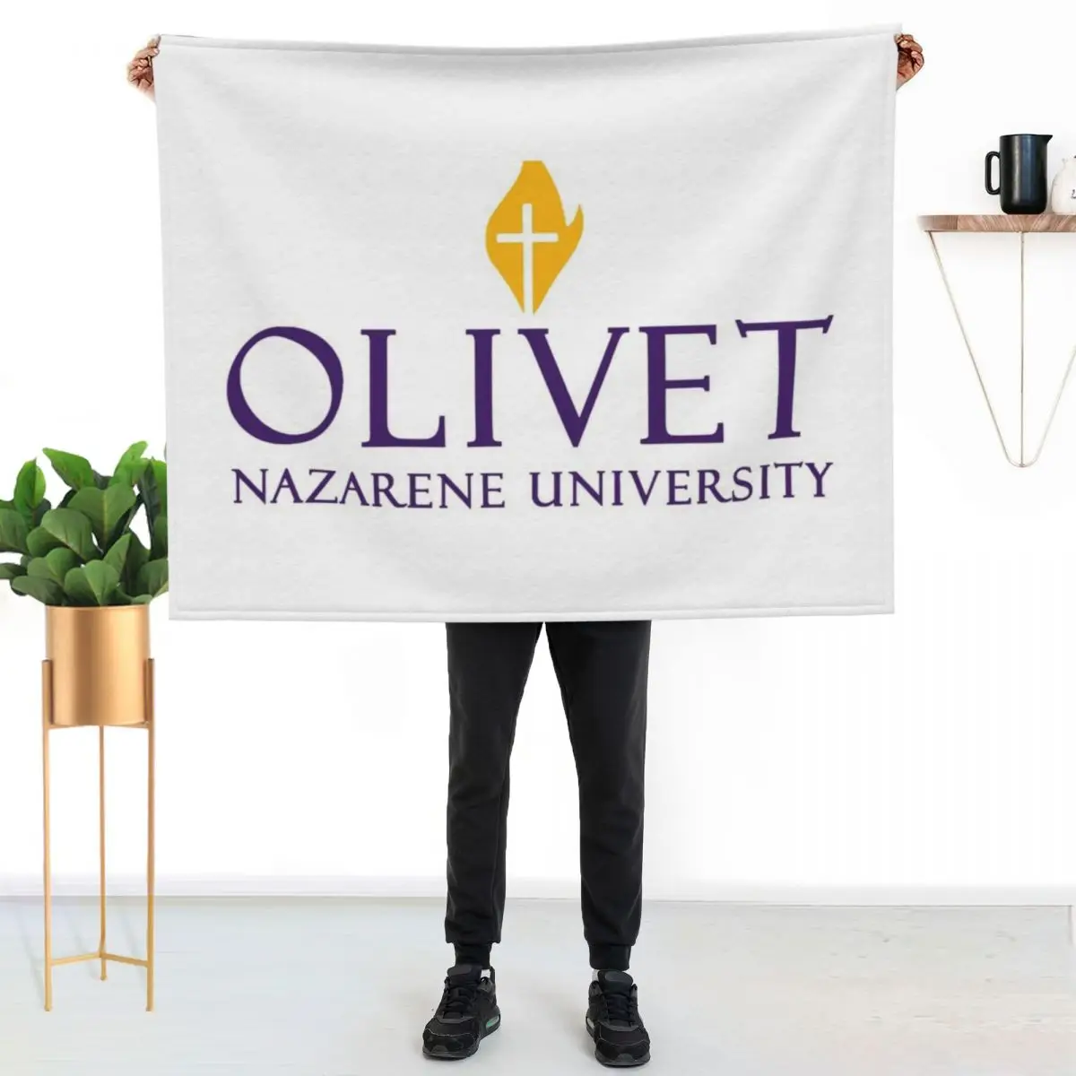 

Olivet Nazarene College Throw Blanket No Pilling Soft Warm Blanket for Bed