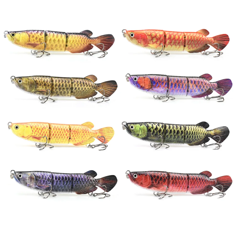 

145mm 35.8g Golden Arowana Simulation Multi-Section Big Tuna Sea Fishing Lure Hard Bait Diving Simulation Fishing Bait Saltwate