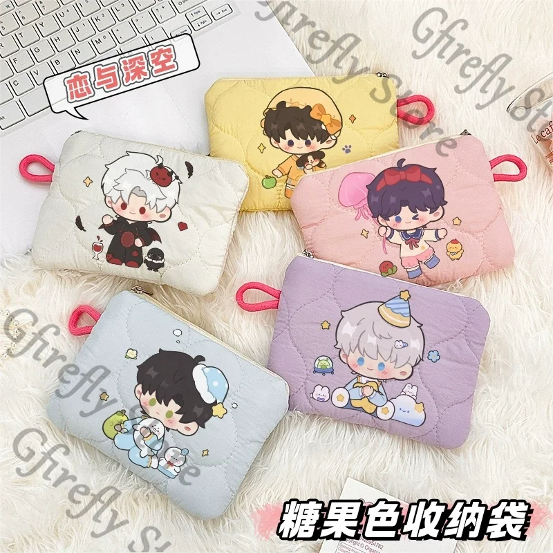 

Love and deepspace Zayne Xavier Sylus Cotton storage bag Pendants Rafayel Caleb Cartoon Puppet coin purse Ornaments Bags