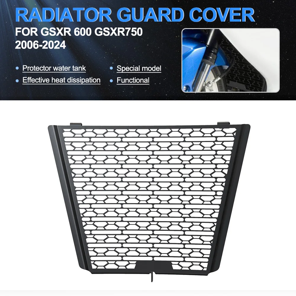 

Motocycle Radiator Grille Cover Water Tank Guard Protection FOR Suzuki GSXR600 GSXR750 GSX-R 750 2006 2007 2008 2009 2010-2024