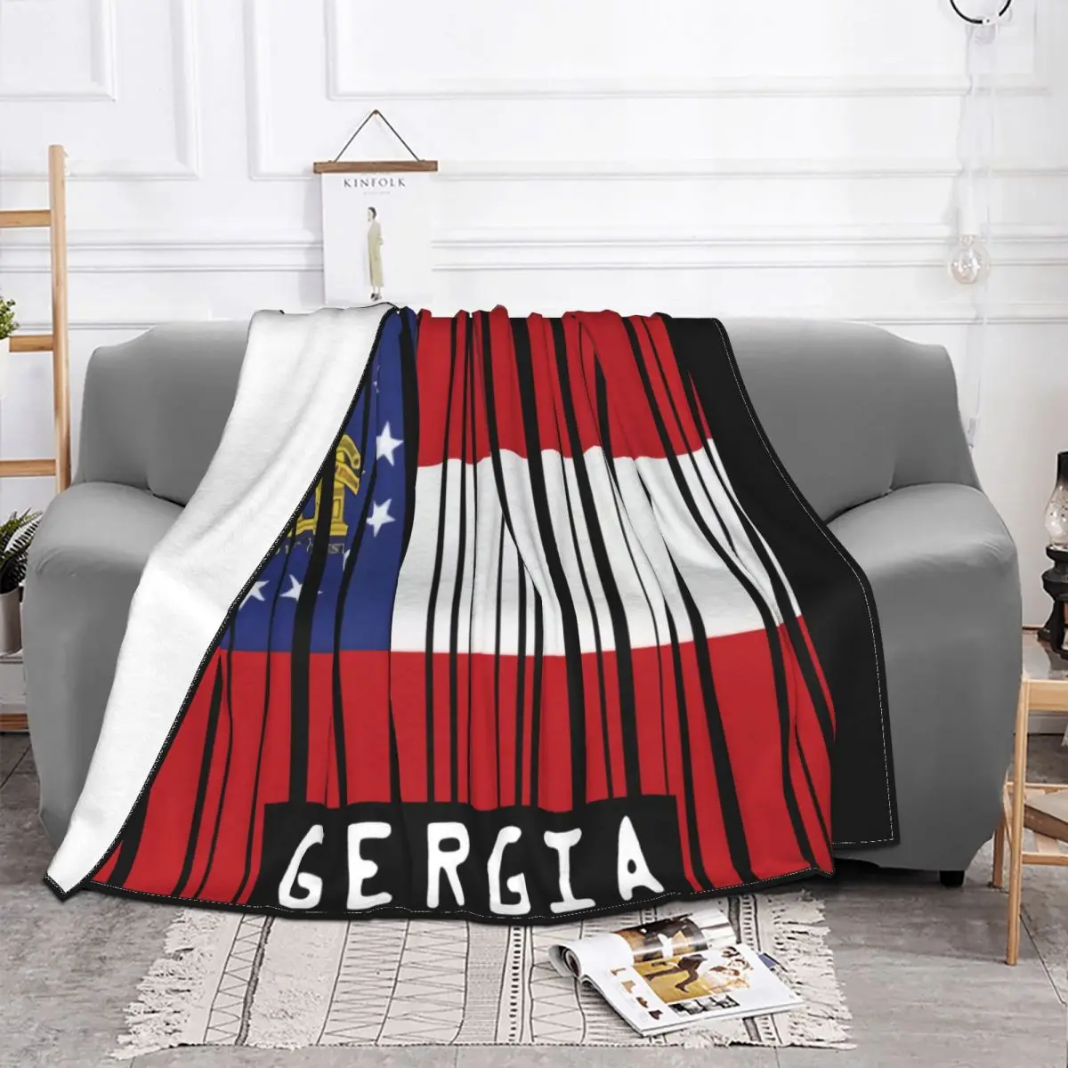 Georgia Flag Mens Georgian Tbilisi Flags Country World State Womens Chinese Style Unique More Size Throw Blanket