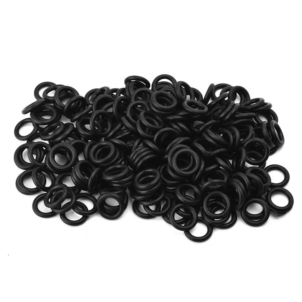 100Pcs Machine Grommets Shock Absorption Black Rubber Grommet Ring for Coil Rotary Cartridge Tattoo Equipment Grommets