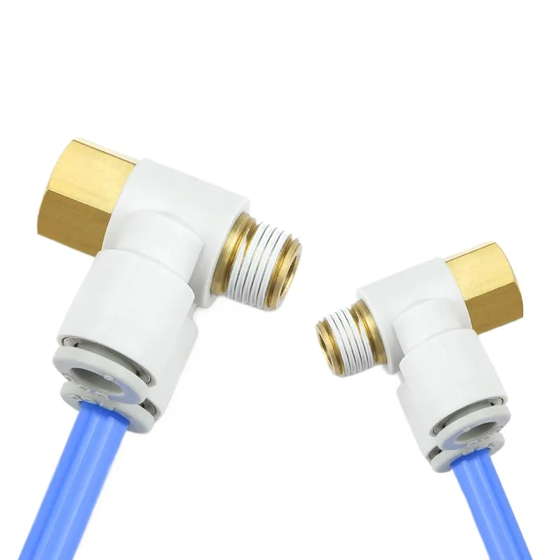 2PCS KQ2ZF06/08/10/12-M5/01/02/03/04S Dual-Tube Quick Connect Fitting for Pneumatic Airline Installation in Automation Lines