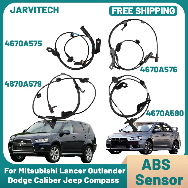 ABS Wheel Speed Sensor 4670A575 4670A576 For Mitsubishi Lancer Outlander Dodge Caliber Jeep Compass Patriot 4670A579 4670A580