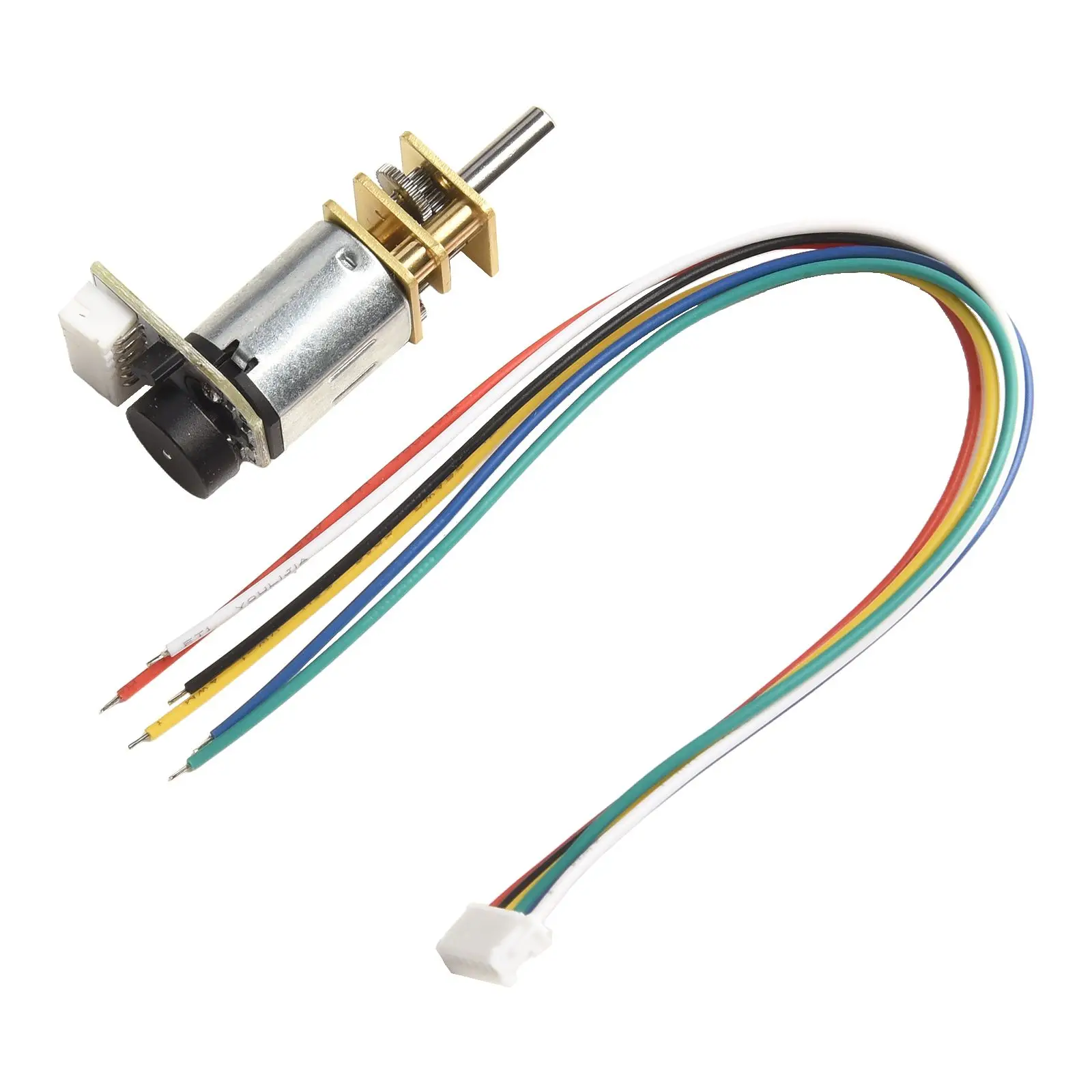 For DIY Projects Speed Control Motor N20 Encoder Model Vehicles Robotics Projects Silver Motor 6V Rated Voltage