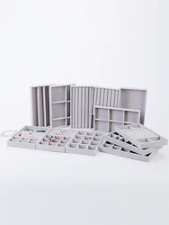 1 set, (including 8PCS) flocking jewelry box jewelry tray