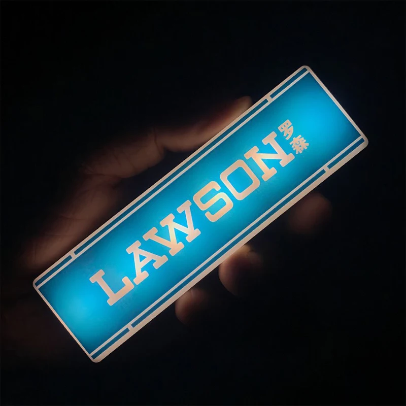 Magnetischer Family Mart Hand-Touch-LED-Kühlschrankaufkleber Lawson Convenience Store Leuchtender USB-Kühlschrankaufkleber Heimdekoration