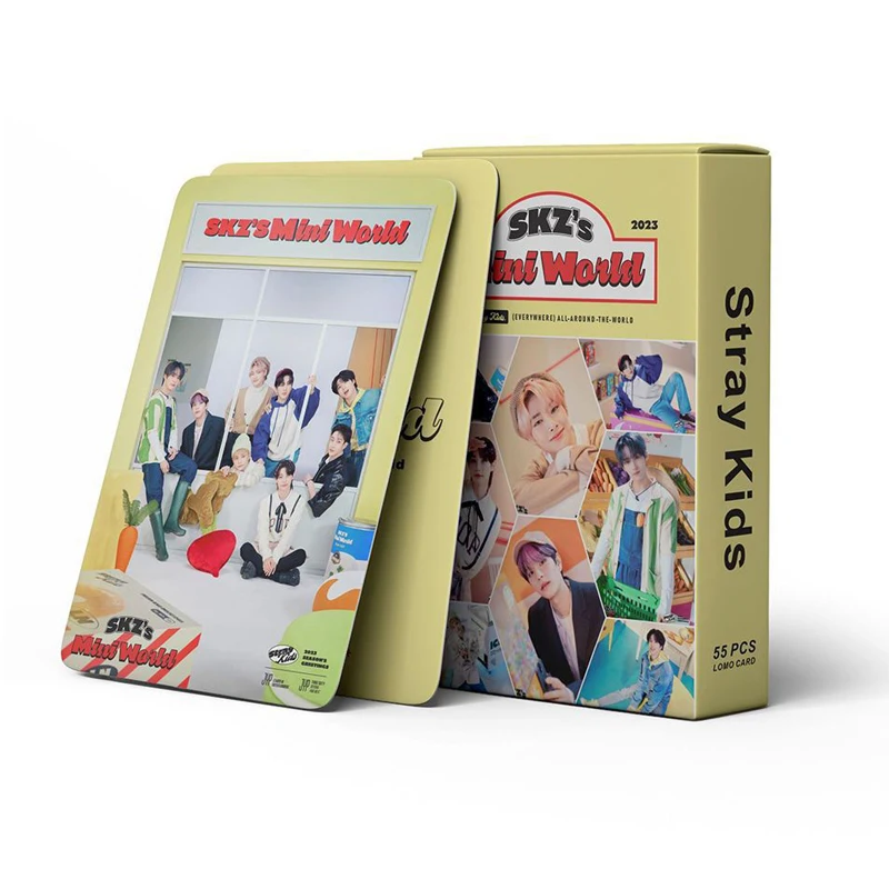 Imagem -05 - Conjunto Kpop Photocards Crianças de Rua 2023 Novo Álbum Maxident Lomocards Meninos Straykids Cartão de Foto para Fãs Coleção 55 Pcs