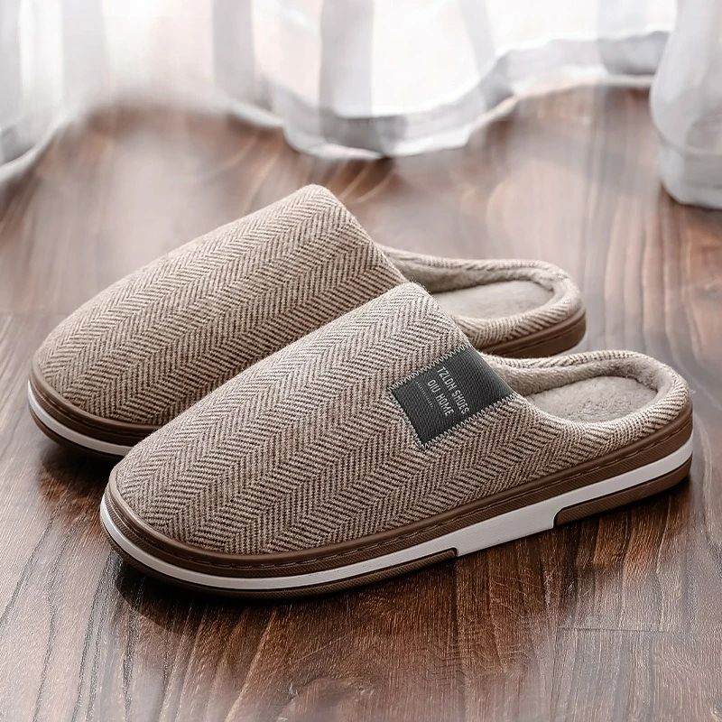 Winter Men's Slippers Warm Cotton Slippers Lightweight Comfortable Casual Shoes Home Indoor Couples Flats Non Slip Soft Slippers image 4