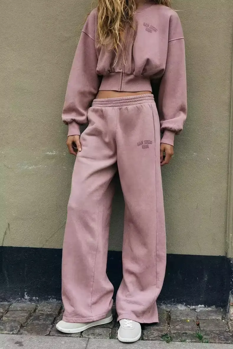 Waed-Effekt-Sweatshirt für Damen, Faion, Herbst 2022, lockere Passform, lang, Sve, rund, koreanischer Stil, Pendeln, normale Länge