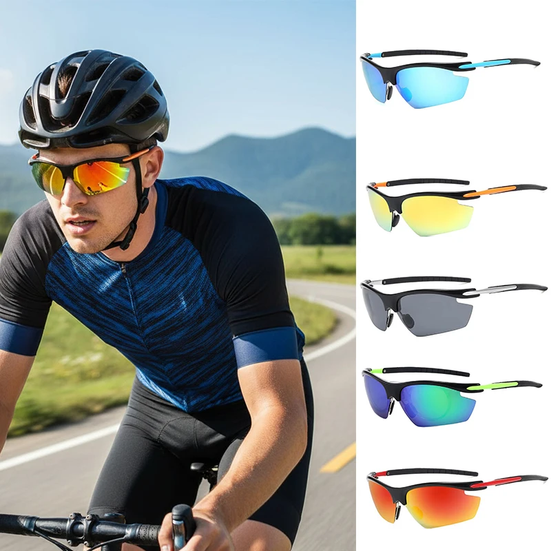 Neue Angeln Outdoor-Sportbrille mit Myopie winddichte Sonnenbrille Radfahren Sonnenbrille 19222