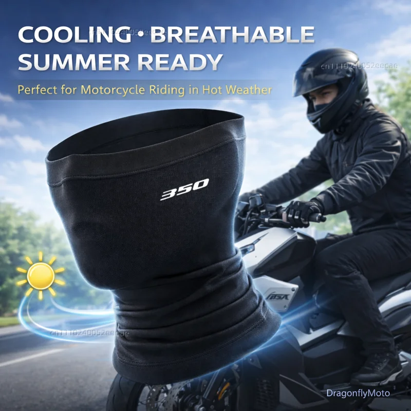 

For Honda Forza 350 ADV ADV350 Forza350 Custom Logo Motorcycle Mask Summer Breathable Neck Scarf UV Protection