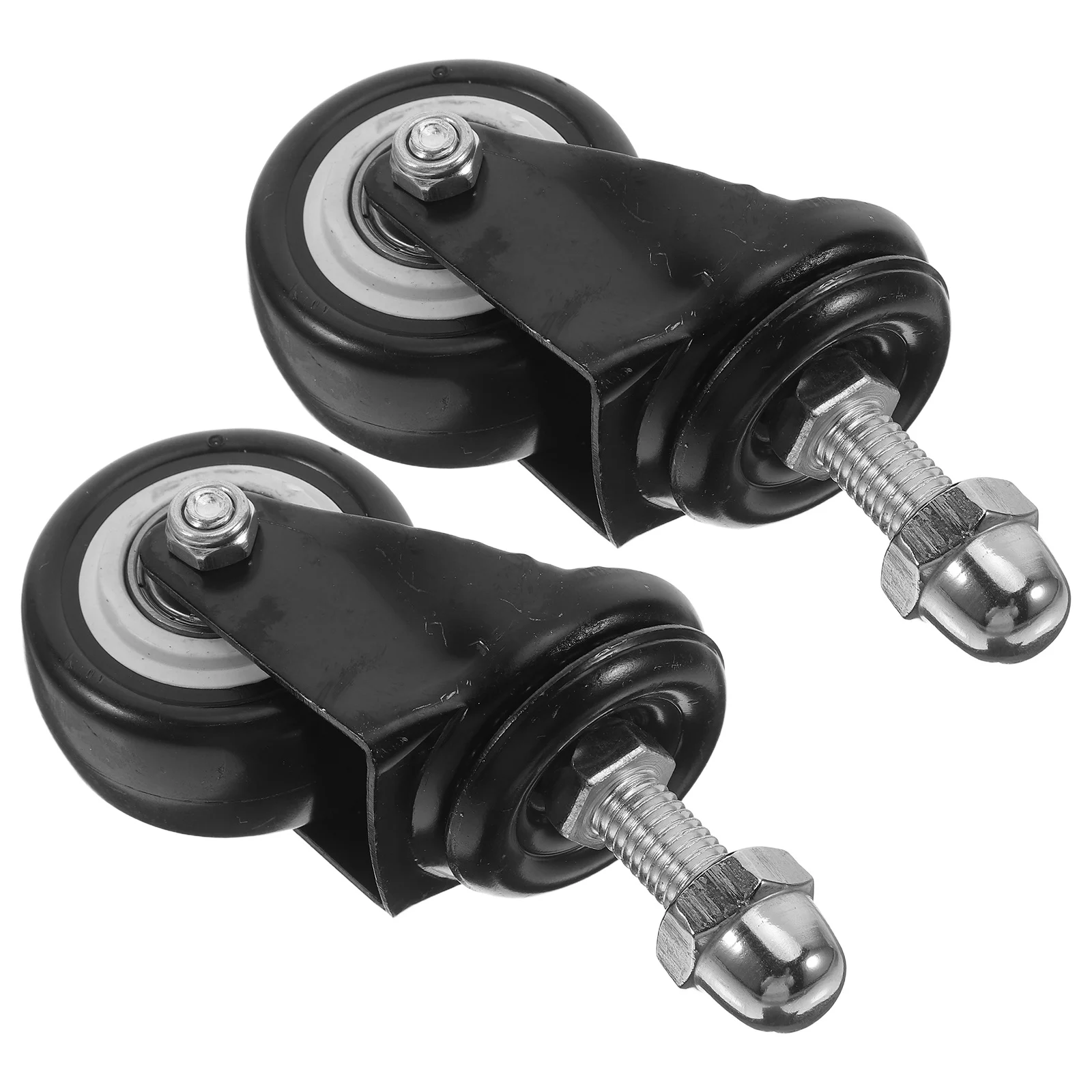 

2pcs Caster Wheels For Squeegee Replacement Mini Swivel Casters Universal Mute Wheels Tennis Basketball Court Cart Furniture