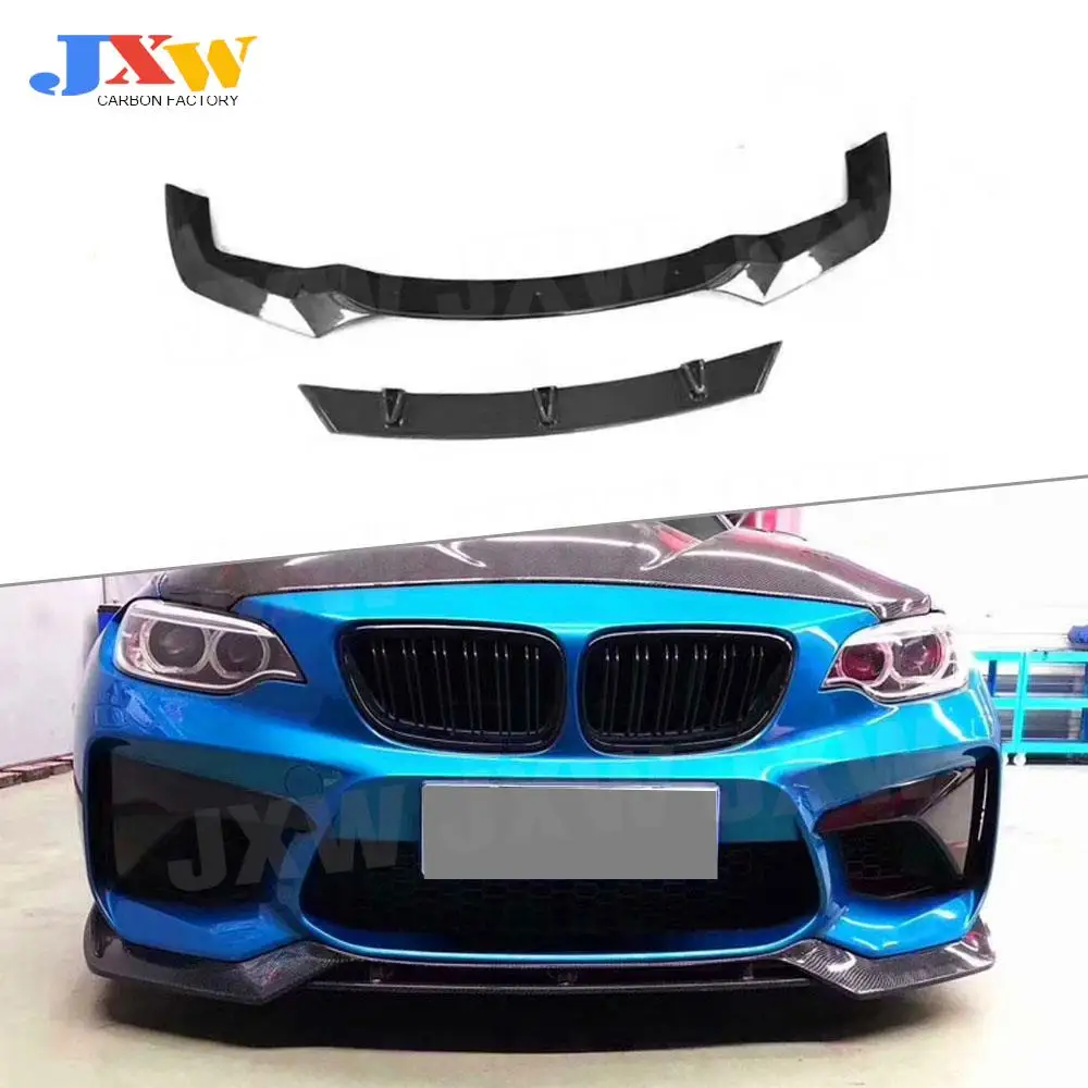 

Carbon Fiber FRP Front Bumper Lip Spoiler For BMW 2 Series F87 M2 2016-2019 FRP Head Bumper Chin Shovel Guard Car Styling