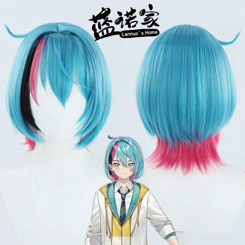 

Virtual YouTube Vtuber Kyo Kaneko Cos Cosplay Wig Halloween Carnival Party Props Synthetic Hair Heat Resistant Fiber + Wig Cap