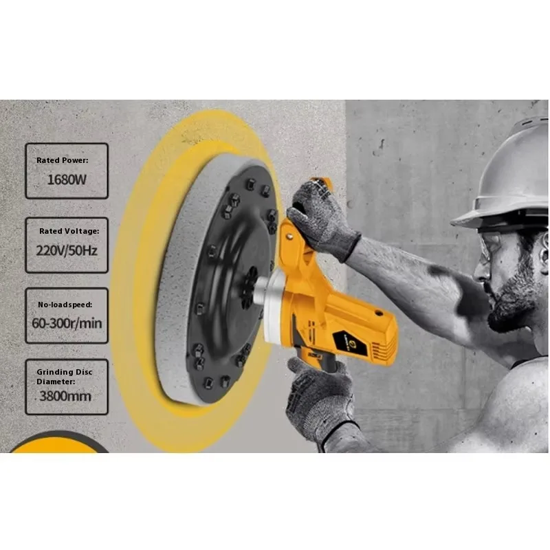 220V Electric Power straight handle troweling machine Durable Concrete Polishing Road Wall Plastering Cement Mortar Smoothing