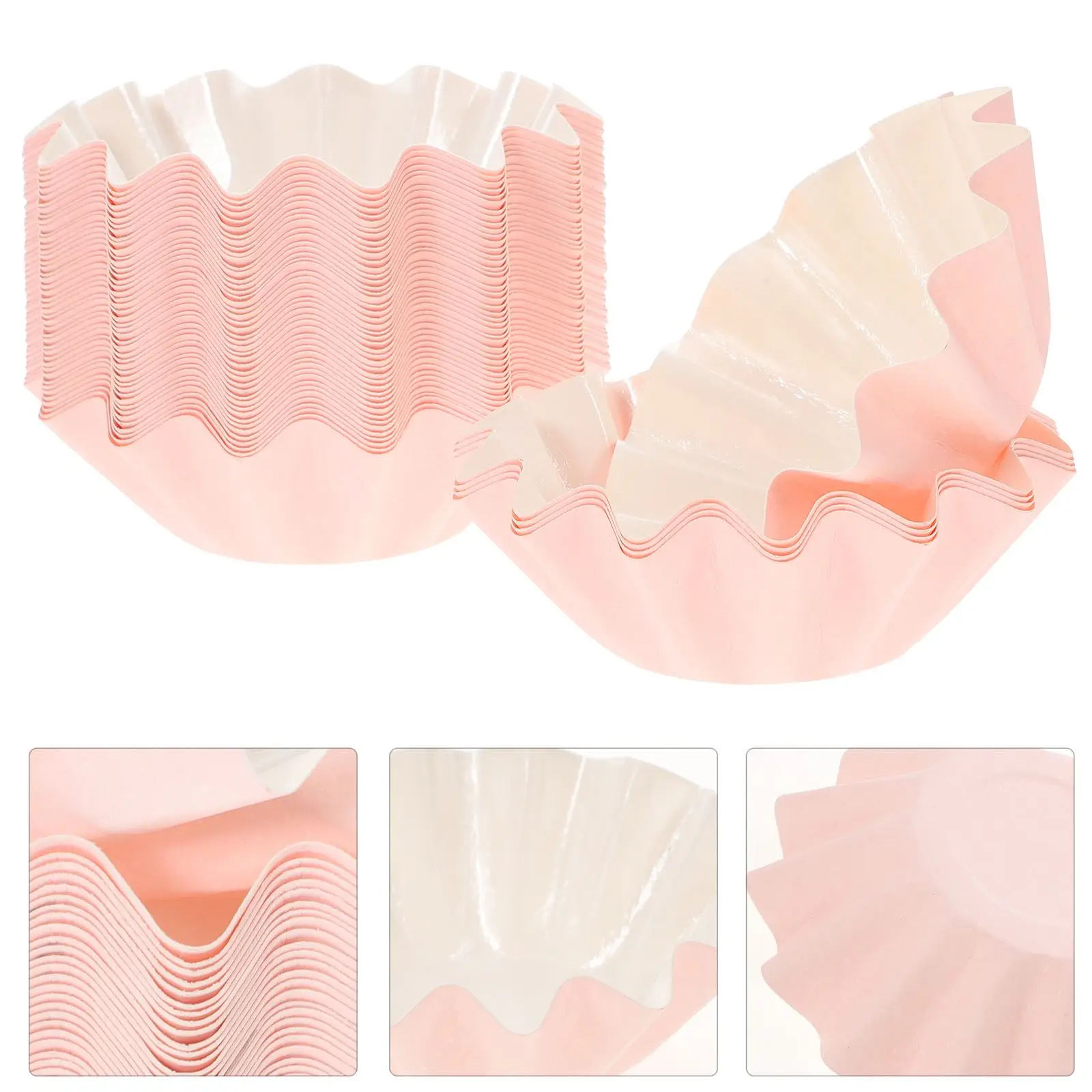 

50 шт. бумажные стаканчики, лоток для торта, вкладыши для кексов, бумага для выпечки, рождественские бытовые розовые футляры для кексов