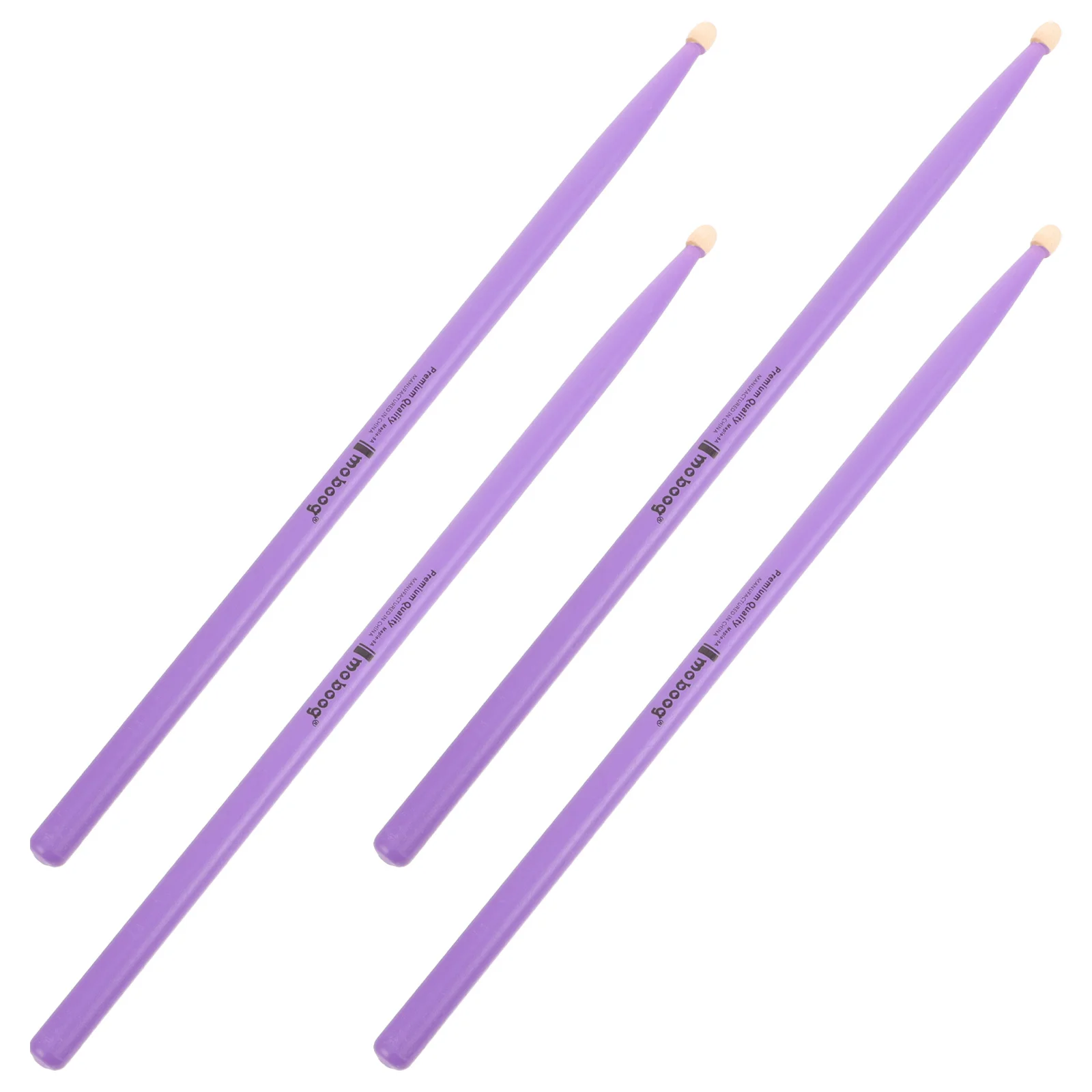 

2 Pairs Drum Accessories Maple Sticks Simple Drumstick Percussion Instrument Tip