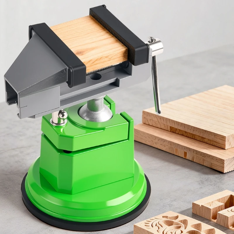 Suction Base Workholding Tool with Adjustable Metal Body and Screw Control for Model Assembly, Small Part Repair, and M4YD