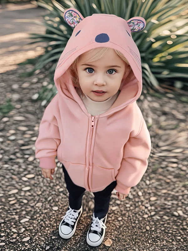 

Толстовка на подкладке Little Maven Fce Baby irt, однотонный милый детский топ, осенняя хлопковая смесь, полиэстер, внутренний слой